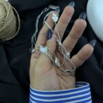 گردنبند زنانه مدل مینیمال سه لاین کد N5294