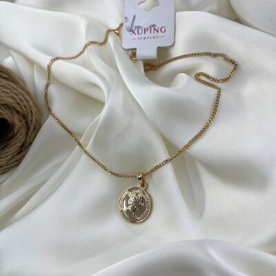 گردنبند زنانه ژوپینگ مدل سکه کد N5297