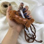 آویز کیف چارم بگ سگ پاپیون کد J4193