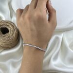 دستبند زنانه ژوپینگ مدل نگین جواهری کد B5533