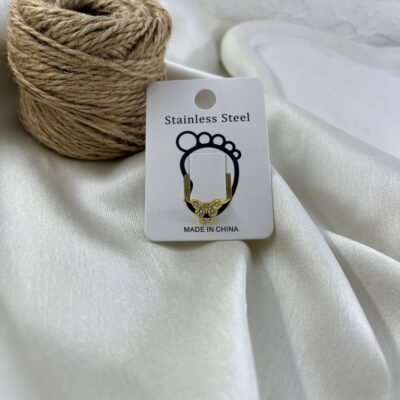 انگشتر پا و بند انگشتی زنانه مدل پروانه کد A4591