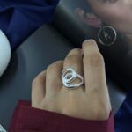 انگشتر زنانه مدل پیچی کد R51887
