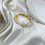 دستبند زنانه بنگل مدل میناکاری B5517