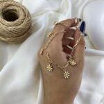 پابند زنانه مدل بابونه کد A4639