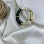 دستبند زنانه بنگل مدل رزین کد B5557