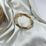 دستبند زنانه بنگل مدل میناکاری B5517