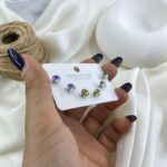 گوشواره زنانه مدل سنگ سواروسکی کد E6545