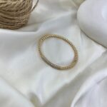 دستبند زنانه ژوپینگ بنگل مدل توپی جواهری B5606