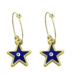 گوشواره زنانه مدل ستاره کد E6521