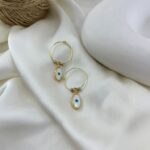 گوشواره زنانه مدل چشم نظر کد E6519