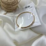 دستبند زنانه ژوپینگ بنگل مدل پیچ جواهری B5605