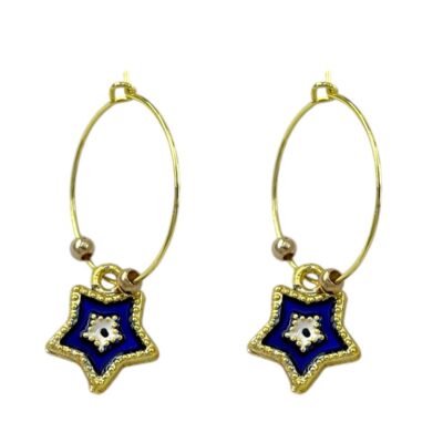 گوشواره زنانه مدل ستاره کد E6525