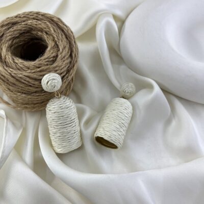 گوشواره زنانه مدل حصیری کد E6514