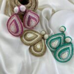 گوشواره زنانه مدل حصیری کد E6515