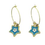 گوشواره زنانه مدل ستاره کد E6526