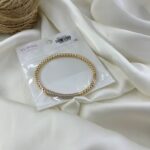 دستبند زنانه ژوپینگ بنگل مدل توپی جواهری B5606