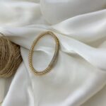 دستبند زنانه ژوپینگ بنگل مدل توپی جواهری B5606