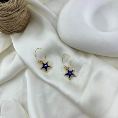 گوشواره زنانه مدل ستاره کد E6521