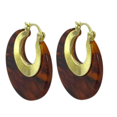 گوشواره زنانه مدل رزین کد E6510