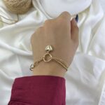 دستبند زنانه ژوپینگ مدل کارتیه قلب کد B5603
