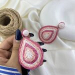 گوشواره زنانه مدل حصیری کد E6515