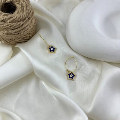 گوشواره زنانه مدل ستاره کد E6525