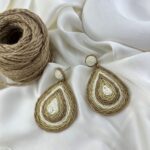 گوشواره زنانه مدل حصیری کد E6515