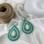 گوشواره زنانه مدل حصیری کد E6515