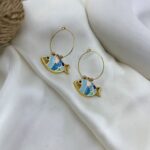 گوشواره زنانه مدل ماهی کد E6518