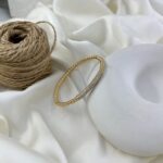 دستبند زنانه ژوپینگ بنگل مدل توپی جواهری B5606