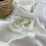 گوشواره زنانه مدل سکه کد E6513